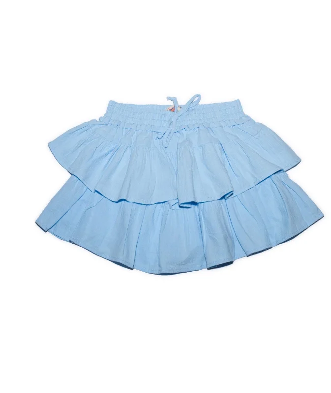 Vintage Havana Girls Pippa Sky Blue Skort Mesh unclassified dresses
