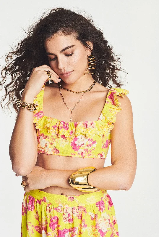 Auril Crop Top Preppy unclassified dresses