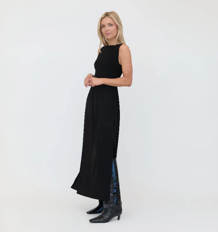 The Cosima Nap Dress - Black Jersey Popular unclassified dresses