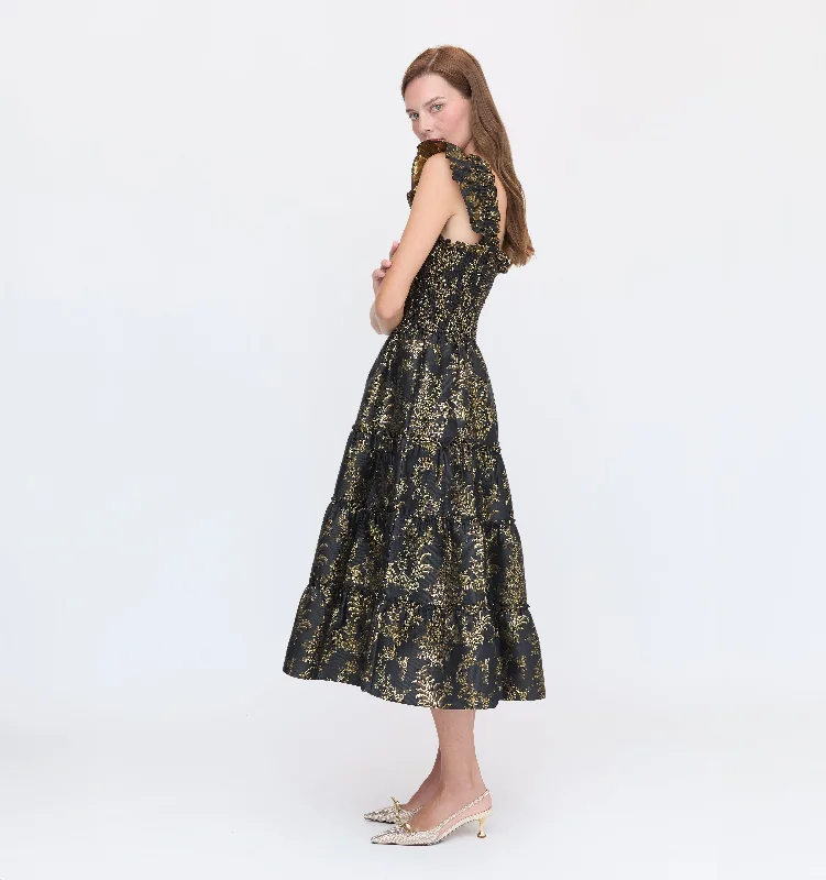 The Ellie Nap Dress - Moody Bird Brocade Vacation unclassified dresses