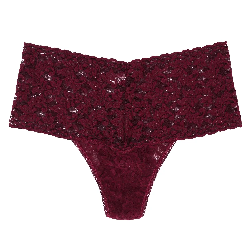 Retro Thong | Dried Cherry Ruffled unclassified dresses