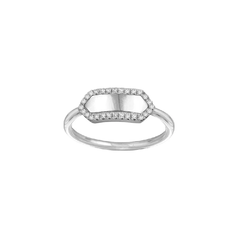The Pave' Slim Signet Ring | 18KT Gold Vermeil & Sterling Silver Affordable unclassified dresses