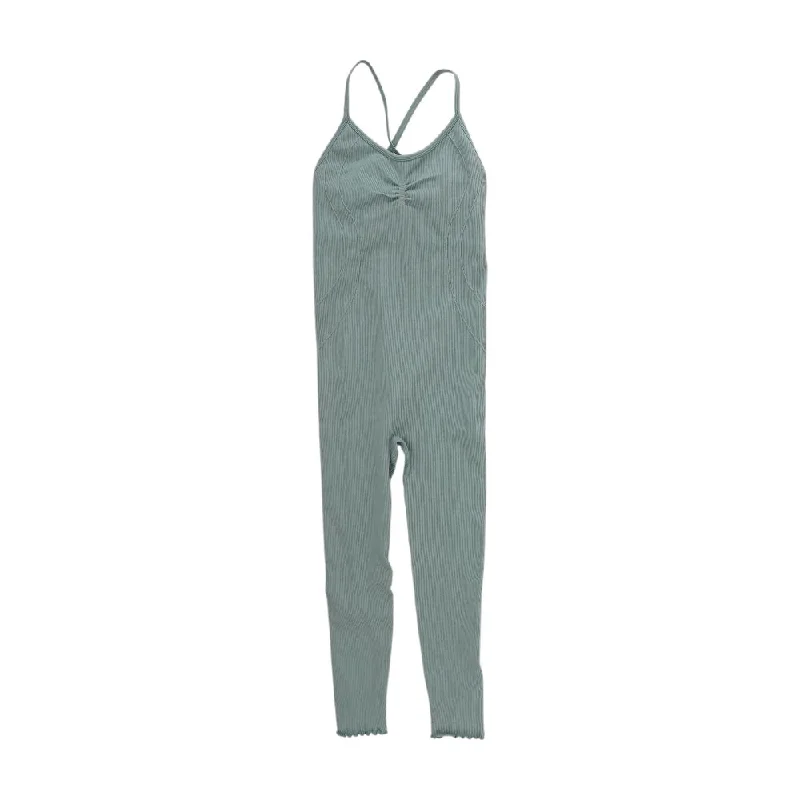 Green Solid Jumpsuit