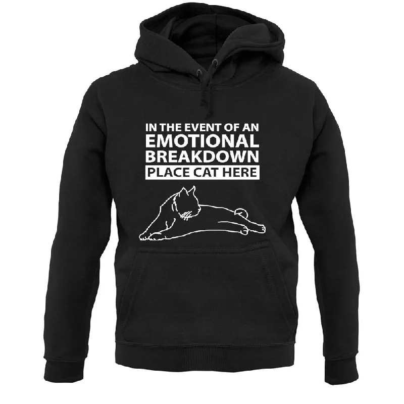 Emotional Breadown Place Cat Here Unisex Hoodie