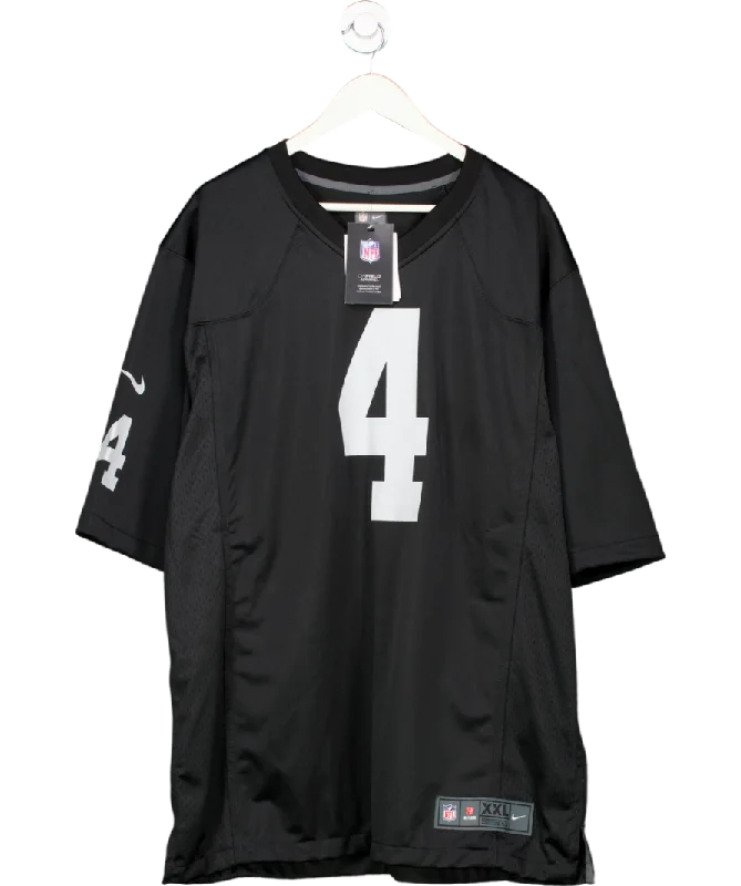 Black Nike Las Vegas Raiders Derek Carr Game Jersey UK XXL