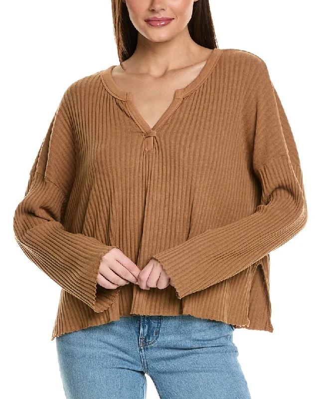 Project Social T Getaway Notch Sweater Acrylic sweaters