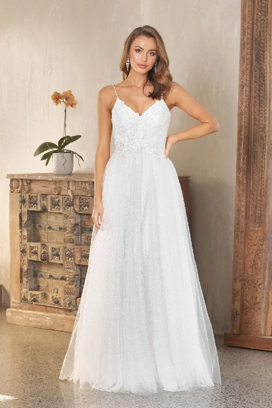 Aubriel A-Line Tulle Wedding Dress - TC235 Beautiful Bridal Gown