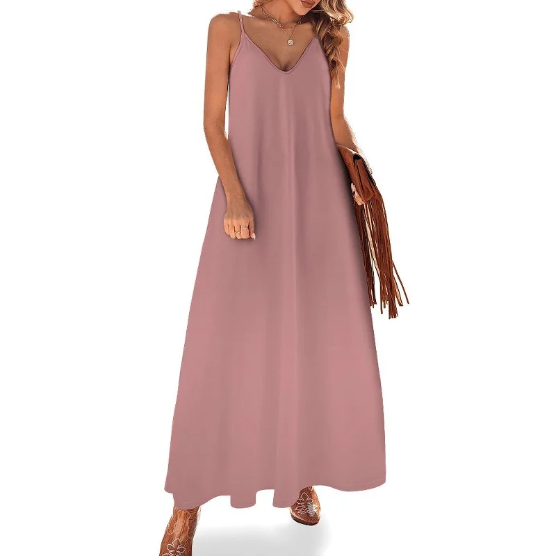 Spaghetti Strap Ankle-Length Dress Long dress Puce Revolve maxi dresses